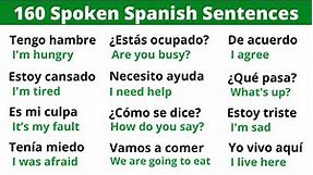 Learn Spanish Phrases for Everyday life in 20 minutes.