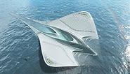This incredible futuristic floating city is completely self-su...