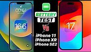 iOS 16.6 VS iOS 17 BATTERY TEST - iPhone 11, XR, SE2