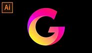 Letter G Logo Design Tutorial | Adobe illustrator Logo Design Tutorial