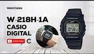 W-218H-1A Black Casio Digital Watch Time Settings Weight Dial & Unboxing Video