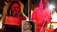 Beyonce red-faced after Jay-Z surprises her with cake and a sing-song ahead of 38th birthday