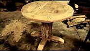 Our Reclaimed Wood Round Pedestal Tables