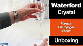 Waterford Crystal Champagne Flutes - Unboxing Video