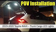 2019-2020 Toyota RAV4 - Trunk Cargo LED Lights POV Installation