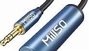 MillSO 1/4 to 3.5mm Headphone Adapter, TRS 6.35mm Female to 3.5mm Male 1/8 to 1/4 Stereo Audio Adapter for Amplifiers, Guitar, Piano, Home Theater Devices to Phone, Laptop, Headphones - 12inch/30cm
