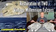 Restoration of TWO 1979 Kenner Millennium Falcons