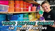 HOW TO MIX PANTONE COLOURS FOR SCREEN PRINTING - Using the International Coatings Mixing System