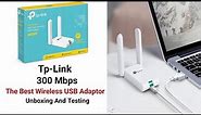 Tp-Link 300 Mbps High Gain Wireless USB Adaptor TL-WN822N Unboxing And Testing