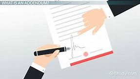 What is an Addendum to a Contract? | How to Write an Addendum