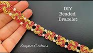 Knotty knot Bracelet || How to make Beaded Bracelet || Beaded Celtic Knot