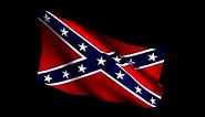 Confederate Battle Flag waving 1920x1080p