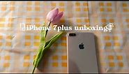 UNBOXING Iphone 7 Plus Gold 128 GB in 2020 (set up+phone cases)