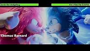 Sonic the Hedgehog vs. Knuckles the Echidna (Second Fight) with healthbars