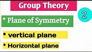 plane of symmetry || Vertical and horizontal plane of symmetry (@relatechemistry21)