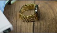 Gold Mesh Apple Watch Strap | Buckle & Band 2024 Collection