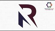 Adobe illustrator CS6 - How to Custom Letter R Logo Design - illustratpr logo design tutorial
