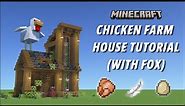 Minecraft Chicken Farm House Tutorial (With Fox) [Aesthetic Farm] [Java Edition] [1440p HD]