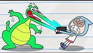 Too Much Screen Time! | Boy & Dragon | Cartoons for Kids | WildBrain Zoo