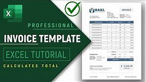 ✅ How to Create an Invoice Template in Excel - 2024