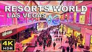 [4K HDR] Resorts World Las Vegas Saturday Night Walk | January 2024