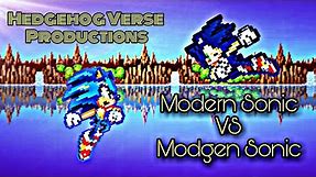 Modern Sonic Vs Modgen Sonic | Sprite Animation