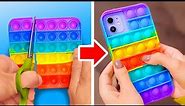 POP IT PHONE CASE 📱🌈 || Fantastic Phone Decor Ideas And Cool Gadgets For Your Phone