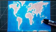 Comment dessiner la map monde / dessin de la carte du monde