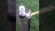 Electric fence light