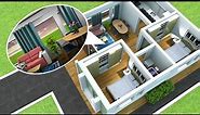 2 Bedroom Budget House Design With Floor Plan || Home Design Idea