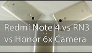 Redmi Note 4 vs Honor 6X vs RN 3 Camera Comparison