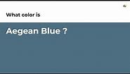 Aegean Blue color #4e6e81 hex color - Blue color - Warm color 4e6e81
