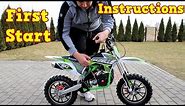 Dirt Bike 50cc - First Start - Instructions - Gazelle Mini Cross from Nitro Motors