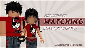 MATCHING roblox outfits - girl and boy w/ codes & links | itslxse ♡