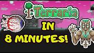 ALL OF TERRARIA IN 8 MINS! Terraria Progression Guide! Step by Step Guide for Beginners 2020!