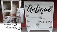 Antique Ice Box Makeover | Before & After