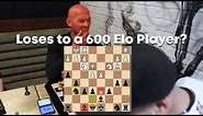 Andrew Tate Almost Loses to a 600 Elo Chess Player?