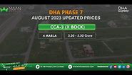 DHA Phase 7 Prices List 2023 | Plot Prices | House Prices | House Rents | Blockwise Prices