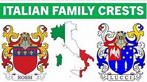 Italian Family Crests