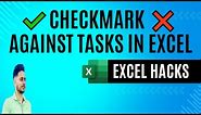 Boost Your Productivity: Check Mark ✅ Symbols in Excel for Task Management