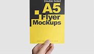 Double Sided A5 Flyer Mockups | Vectogravic Design