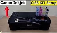 CISS Kit Installation in Canon INKJET Printer | How to setup Ciss Kit in Canon TS207 & TS307 Printer