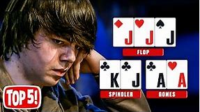 Top 5 Most EPIC Poker Hands You Must Have Seen ♠️ PokerStars