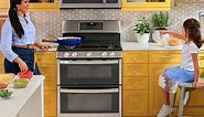 GE 30 in. 6.6 cu. ft. Freestanding Double Oven Electric Range in Stainless Steel with Convection and Air Fry JBS86SPSS