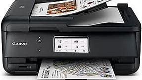 Canon PIXMA TR8620a - All-in-One Printer Home Office|Copier|Scanner|Fax|Auto Document Feeder | Photo, Document | Airprint (R), Android, Black, Works with Alexa