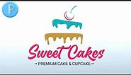 How to make business logo || Cake Logo Design On Pixellab || Bakery Shop Logo Design