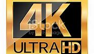 4k Logo Stock Illustrations, Royalty-Free Vector Graphics & Clip Art - iStock