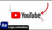 YouTube logo Animation in After Effects - After effects Tutorial (Easy Logo Animation)