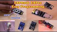 ESP8266 ESP01 Easy Programming & Adapter Modification