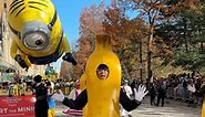 Bananas running away from Stuart the Minion at the Macy's Thanksgiving Day Parade 🍌😂 | New York Mickey
